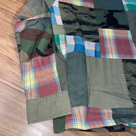 RRL Flannel Patchwork Military Jacket - Picture 10 of 15